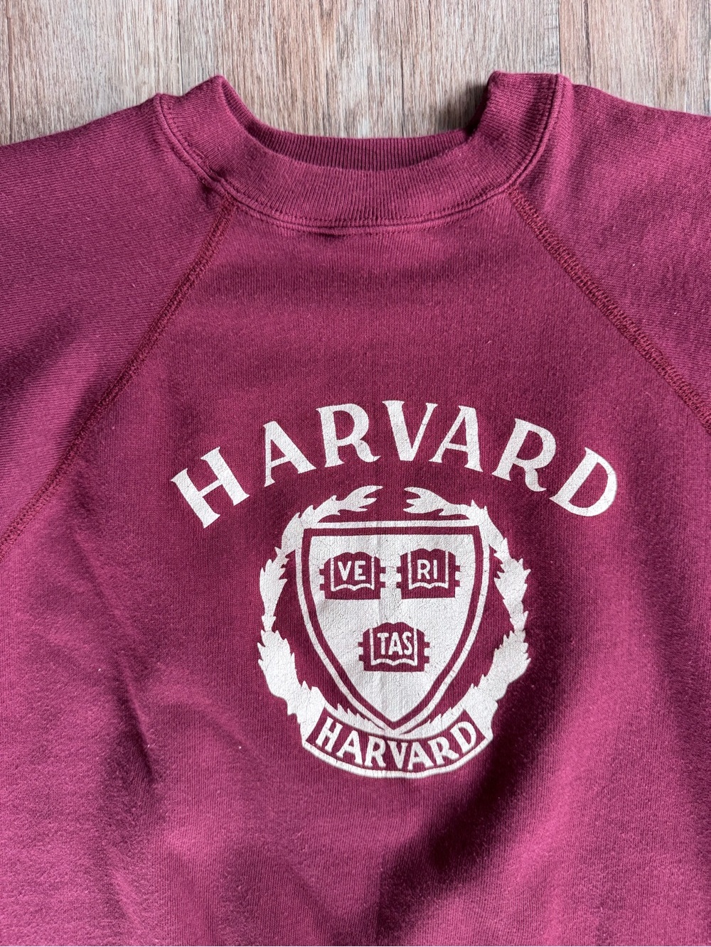 Vintage 80s Champion Harvard Crewneck Sweatshirt with Harvard Crest - size Large - Picture 2 of 4